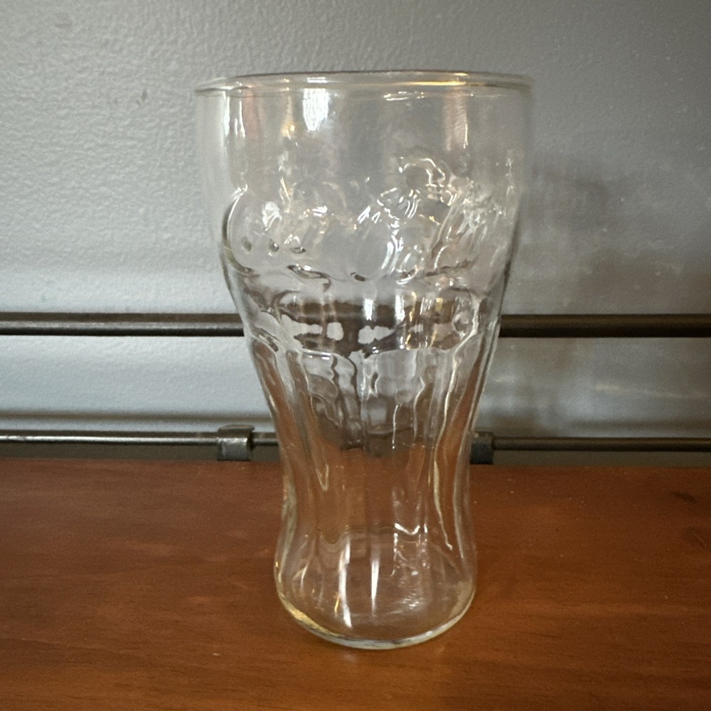 Libbey Coca-Cola Coke Clear Glass 16 oz Tumbler 6" Vintage Retro